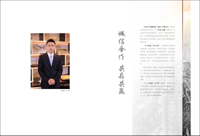 上海阜興實業集團畫冊設計圖片
